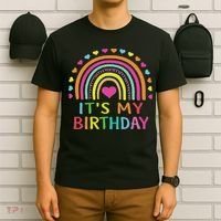 It's My Birthday For Women Ns Gift Rainbow T-Shirt thumb 6