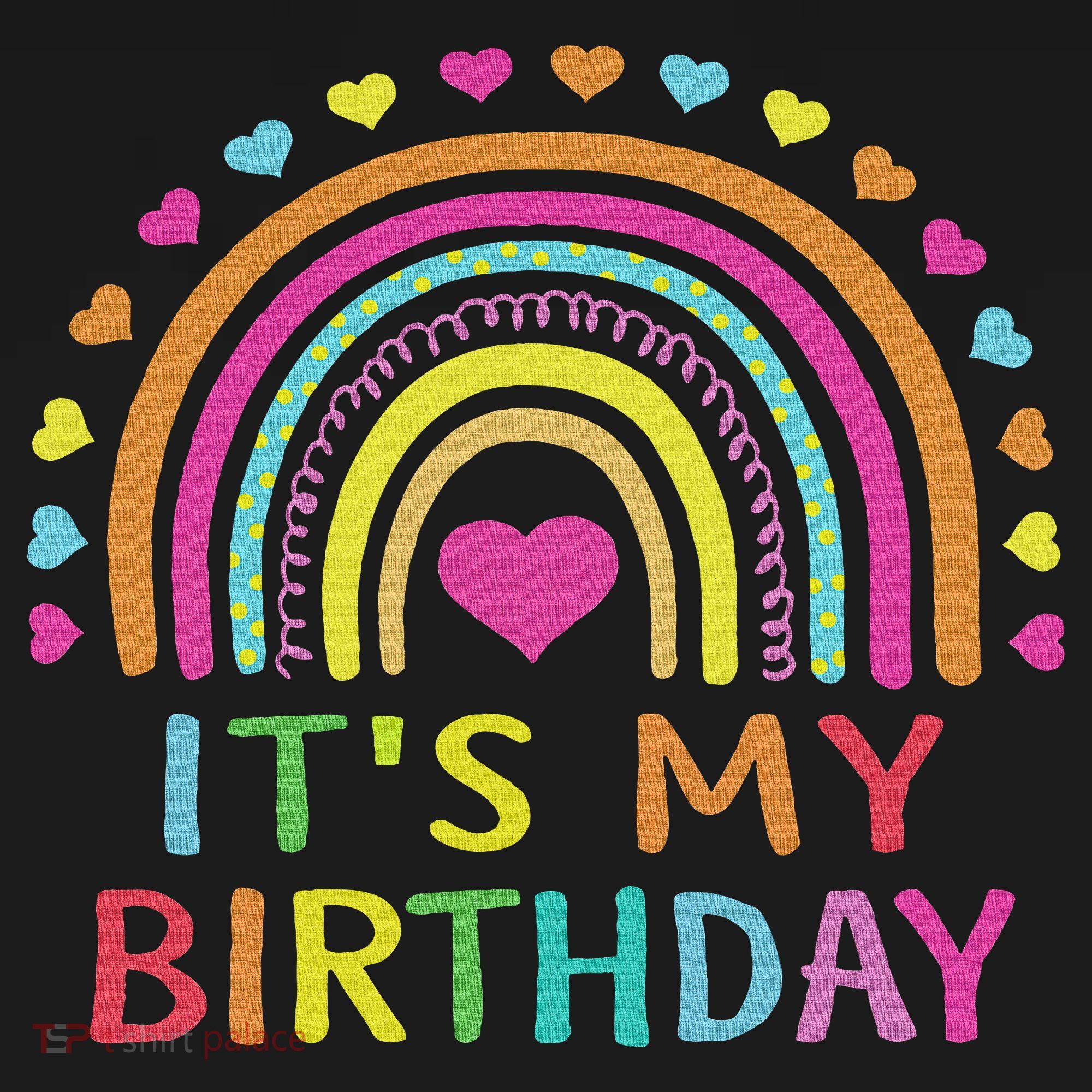 It's My Birthday For Women Ns Gift Rainbow Mousepad