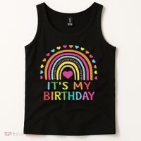It's My Birthday For Women Ns Gift Rainbow Tank Top thumb 2