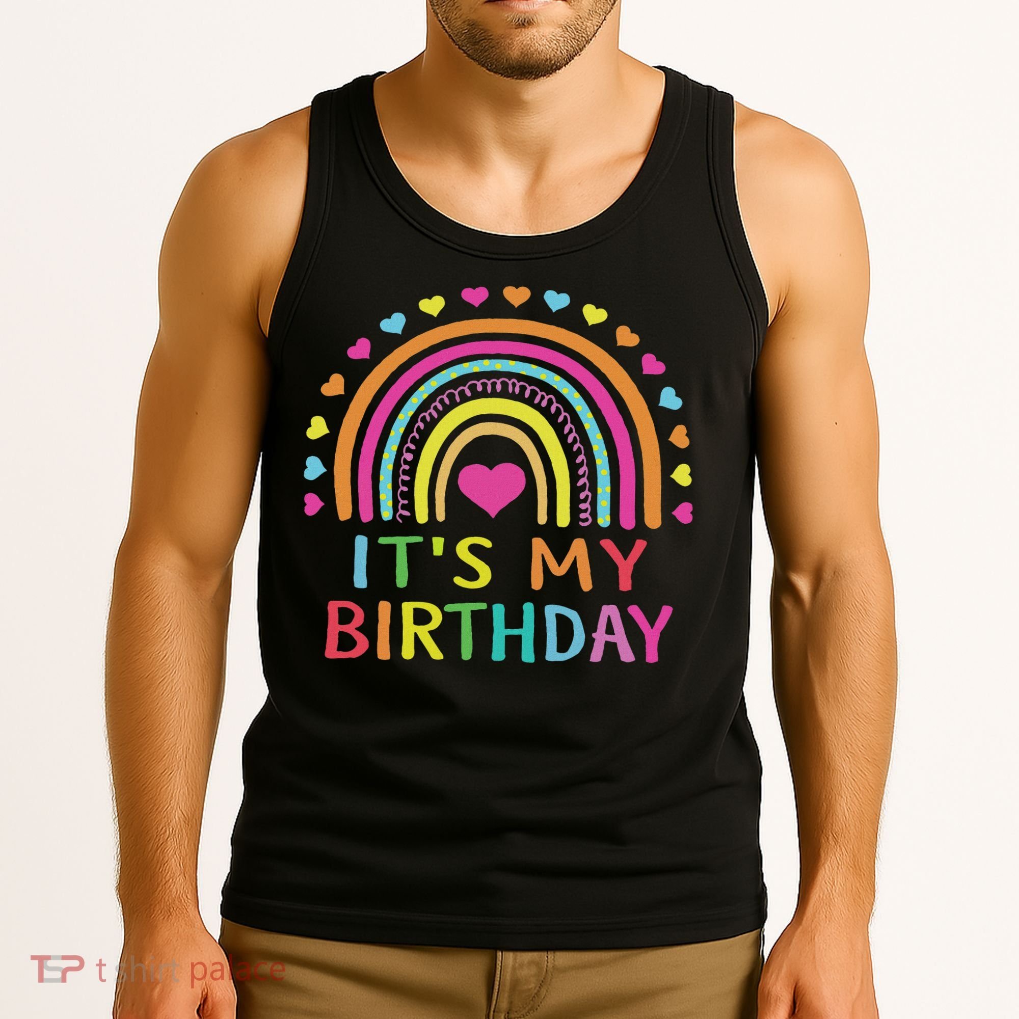 It's My Birthday For Women Ns Gift Rainbow Tank Top