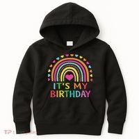 It's My Birthday For Women Ns Gift Rainbow Kids Hoodie thumb 0