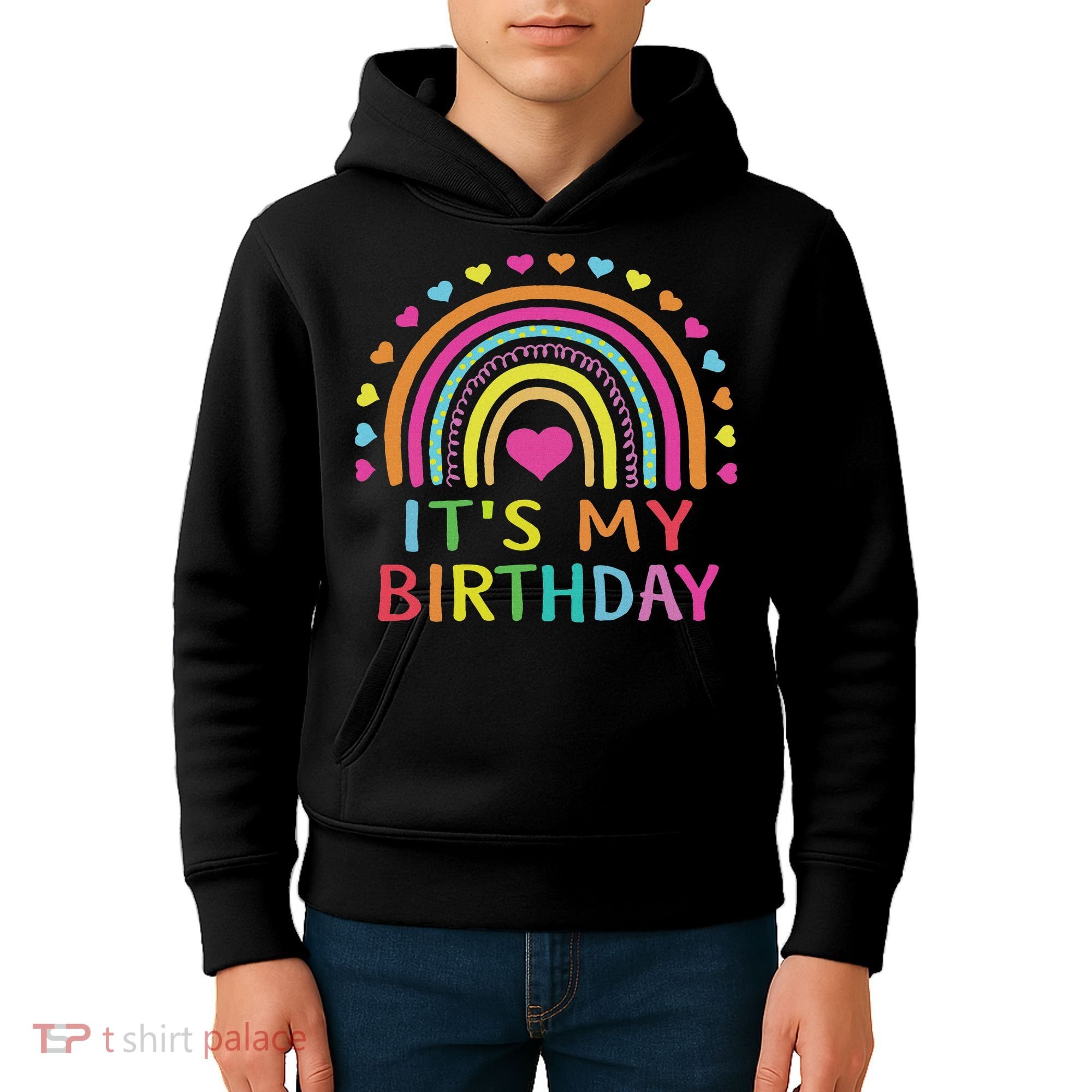 It's My Birthday For Women Ns Gift Rainbow Kids Hoodie