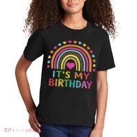 It's My Birthday For Women Ns Gift Rainbow Kids T-Shirt thumb 2