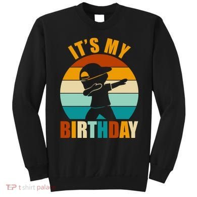 Its My Birthday Dab Retro Sunset Sweatshirt