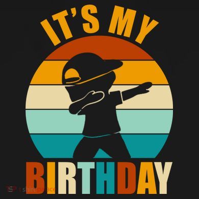 Its My Birthday Dab Retro Sunset Backpack