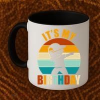 Its My Birthday Dab Retro Sunset Coffee Mug thumb 2