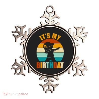 Its My Birthday Dab Retro Sunset Ornament