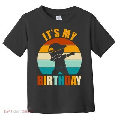 Its My Birthday Dab Retro Sunset Toddler T-Shirt
