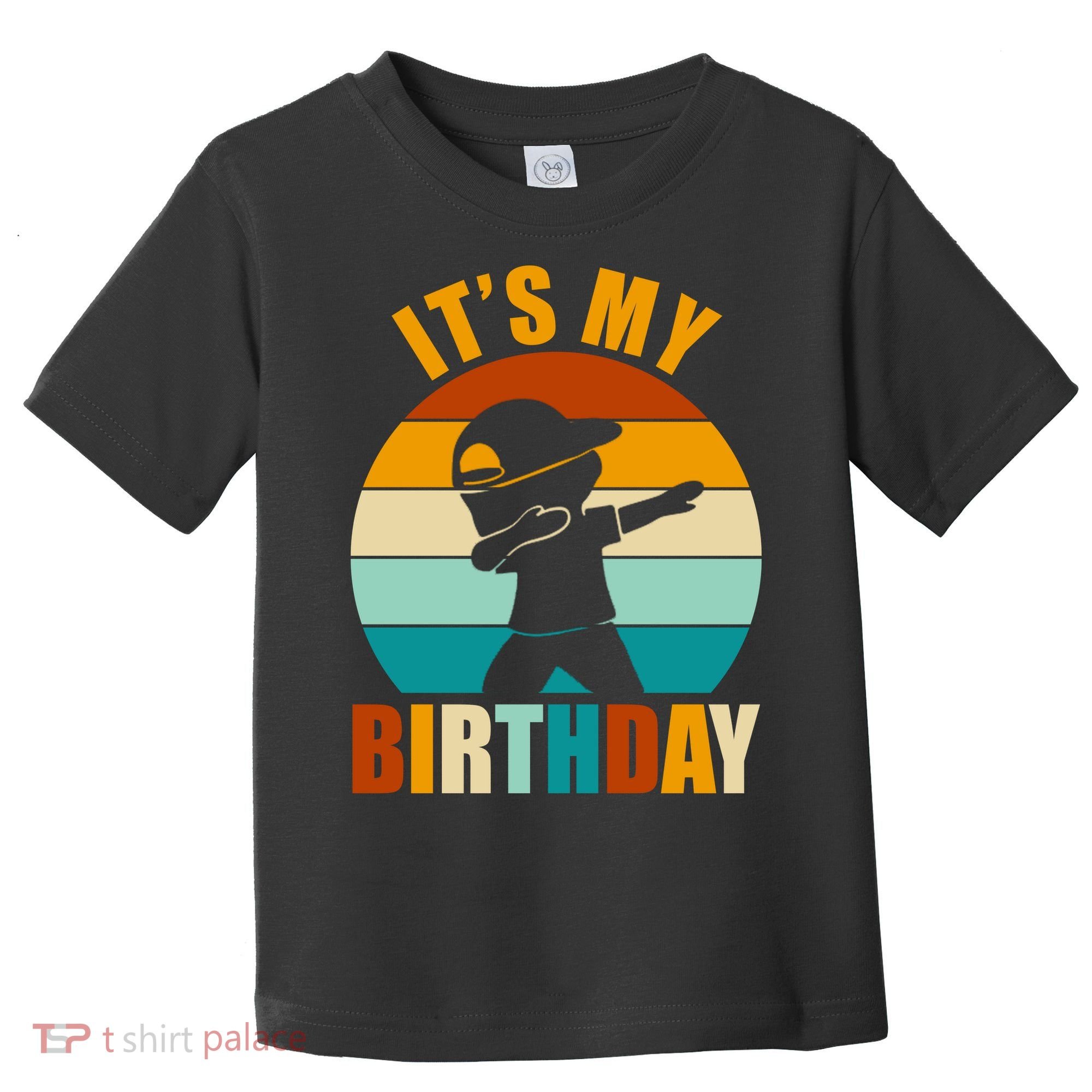 Its My Birthday Dab Retro Sunset Toddler T-Shirt