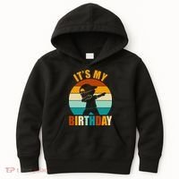 Its My Birthday Dab Retro Sunset Kids Hoodie thumb 0