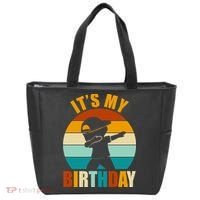 Its My Birthday Dab Retro Sunset Tote Bag thumb 0