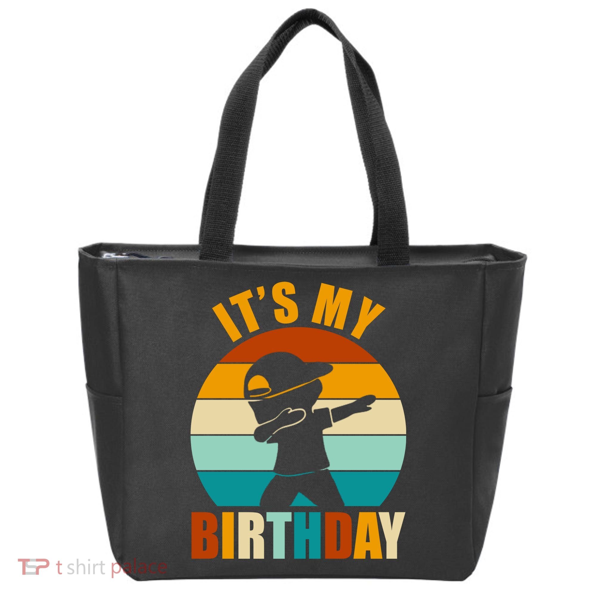 Its My Birthday Dab Retro Sunset Tote Bag