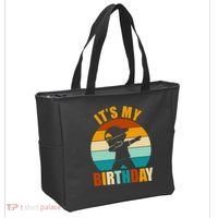 Its My Birthday Dab Retro Sunset Tote Bag thumb 2