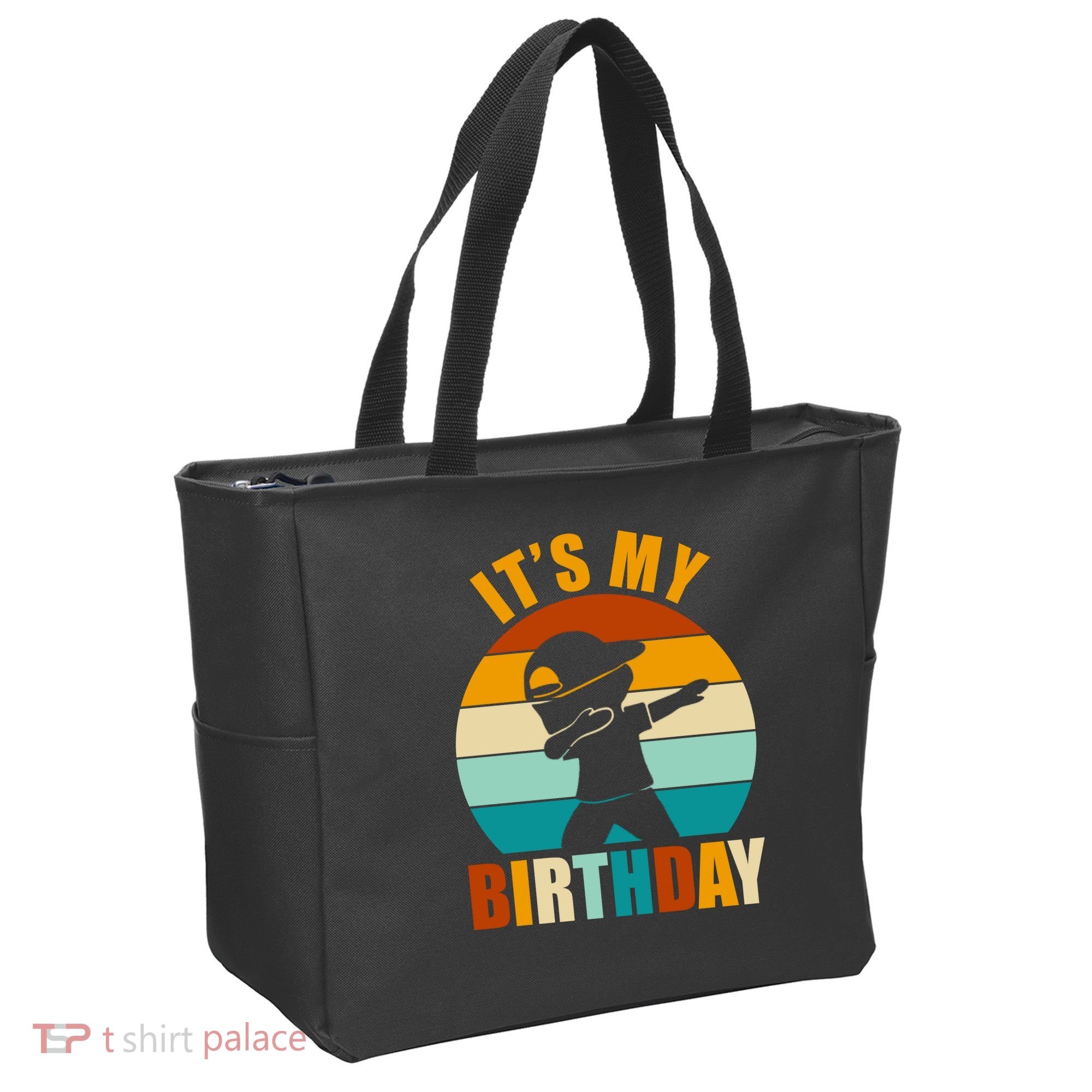 Its My Birthday Dab Retro Sunset Tote Bag