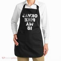 Is My Bike Okay Biker Cycling Funny Cyclist Gift Apron thumb 2