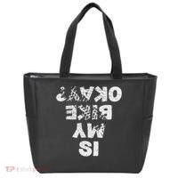 Is My Bike Okay Biker Cycling Funny Cyclist Gift Tote Bag thumb 0