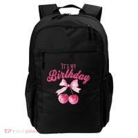 Its My Birthday Girl Coquette Cherry Bow Girly Bday Backpack thumb 0
