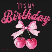 Its My Birthday Girl Coquette Cherry Bow Girly Bday Bucket Hat thumb 4