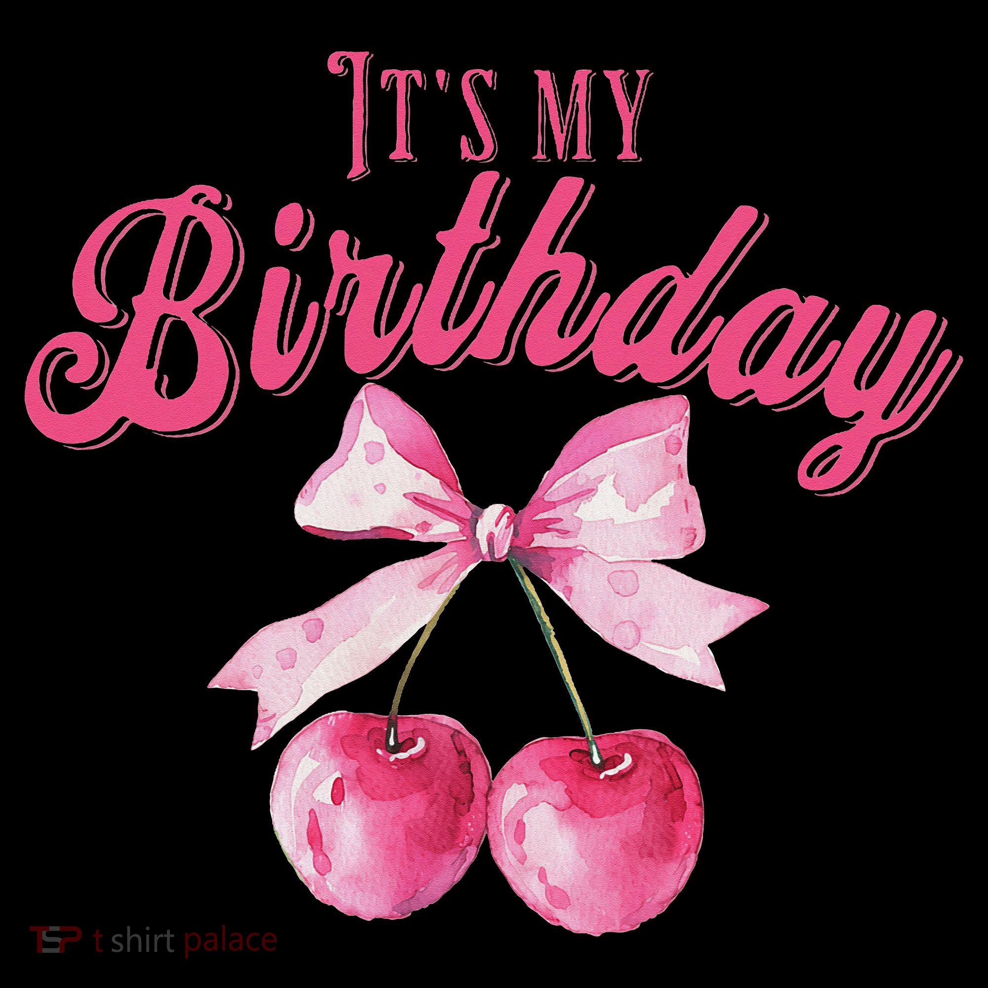 Its My Birthday Girl Coquette Cherry Bow Girly Bday 16oz Travel Tumbler