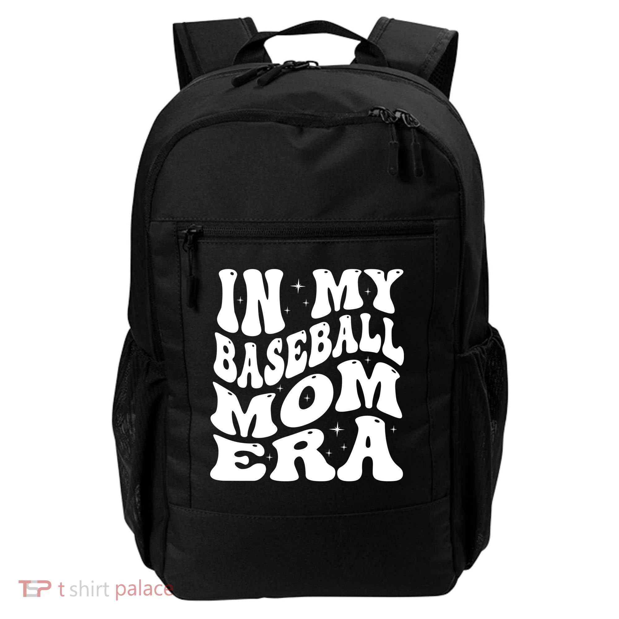 In My Baseball Mom Era Groovy Backpack