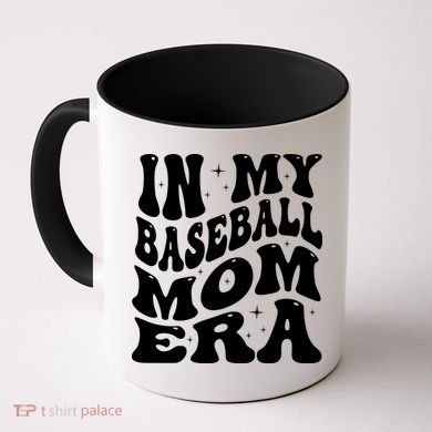 In My Baseball Mom Era Groovy Coffee Mug