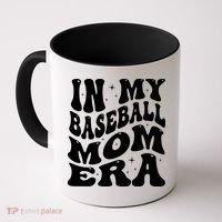 In My Baseball Mom Era Groovy Coffee Mug thumb 0