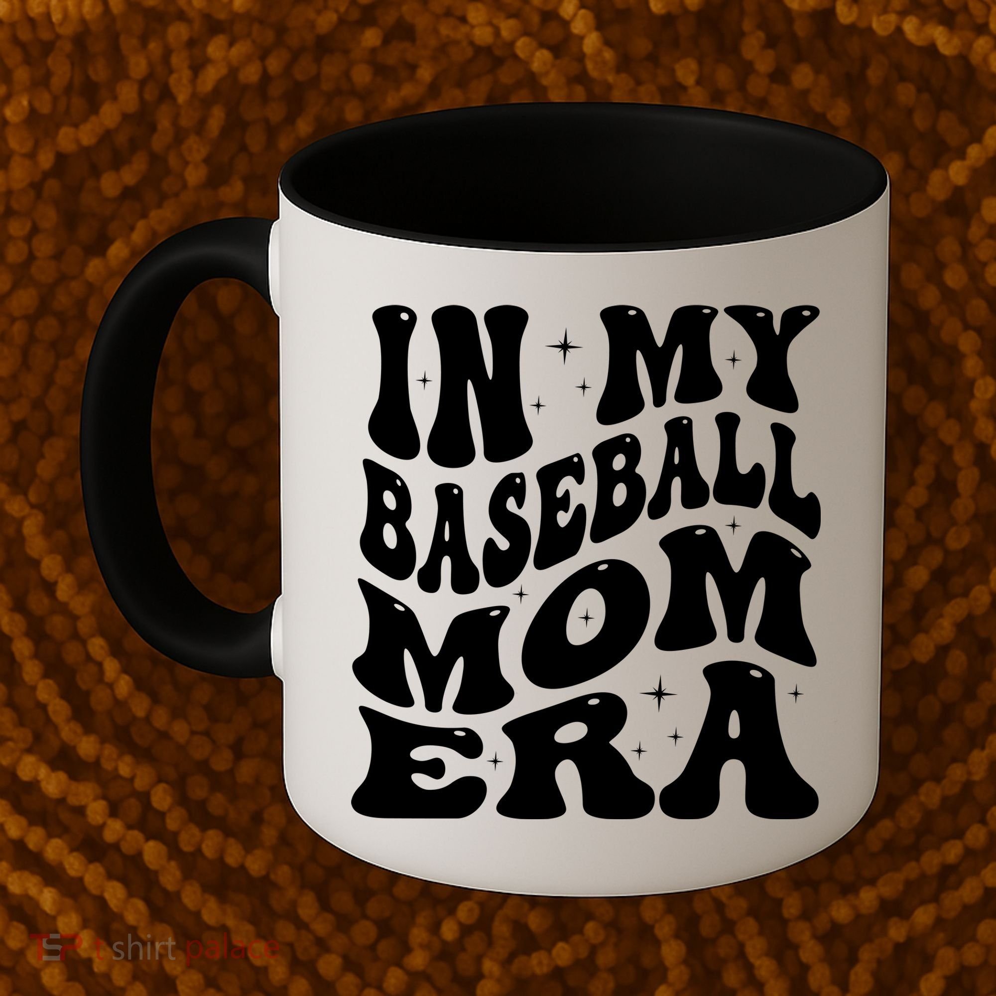 In My Baseball Mom Era Groovy Coffee Mug