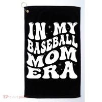 In My Baseball Mom Era Groovy Golf Towel thumb 0