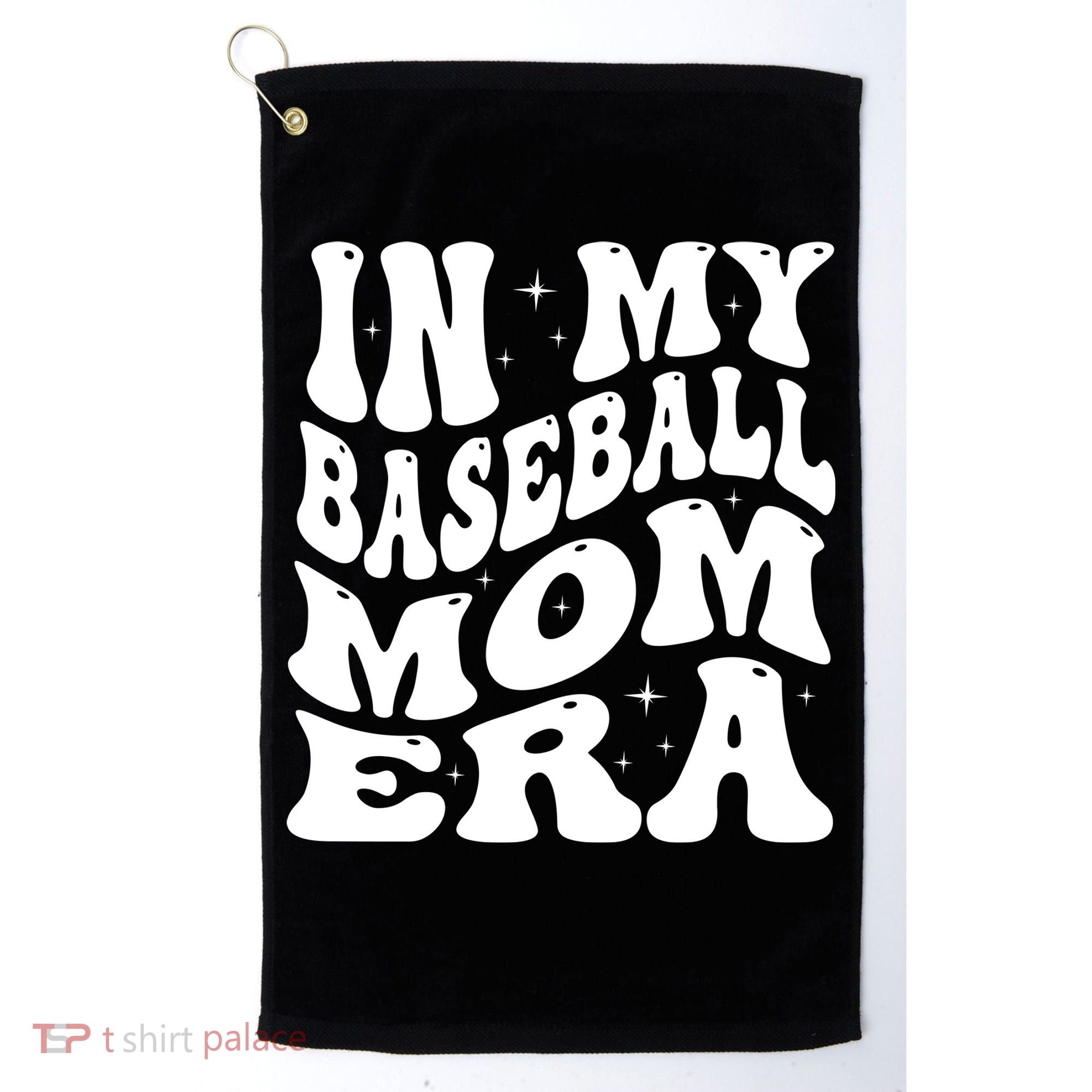 In My Baseball Mom Era Groovy Golf Towel