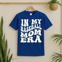 In My Baseball Mom Era Groovy T-Shirt thumb 2