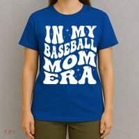 In My Baseball Mom Era Groovy T-Shirt thumb 4