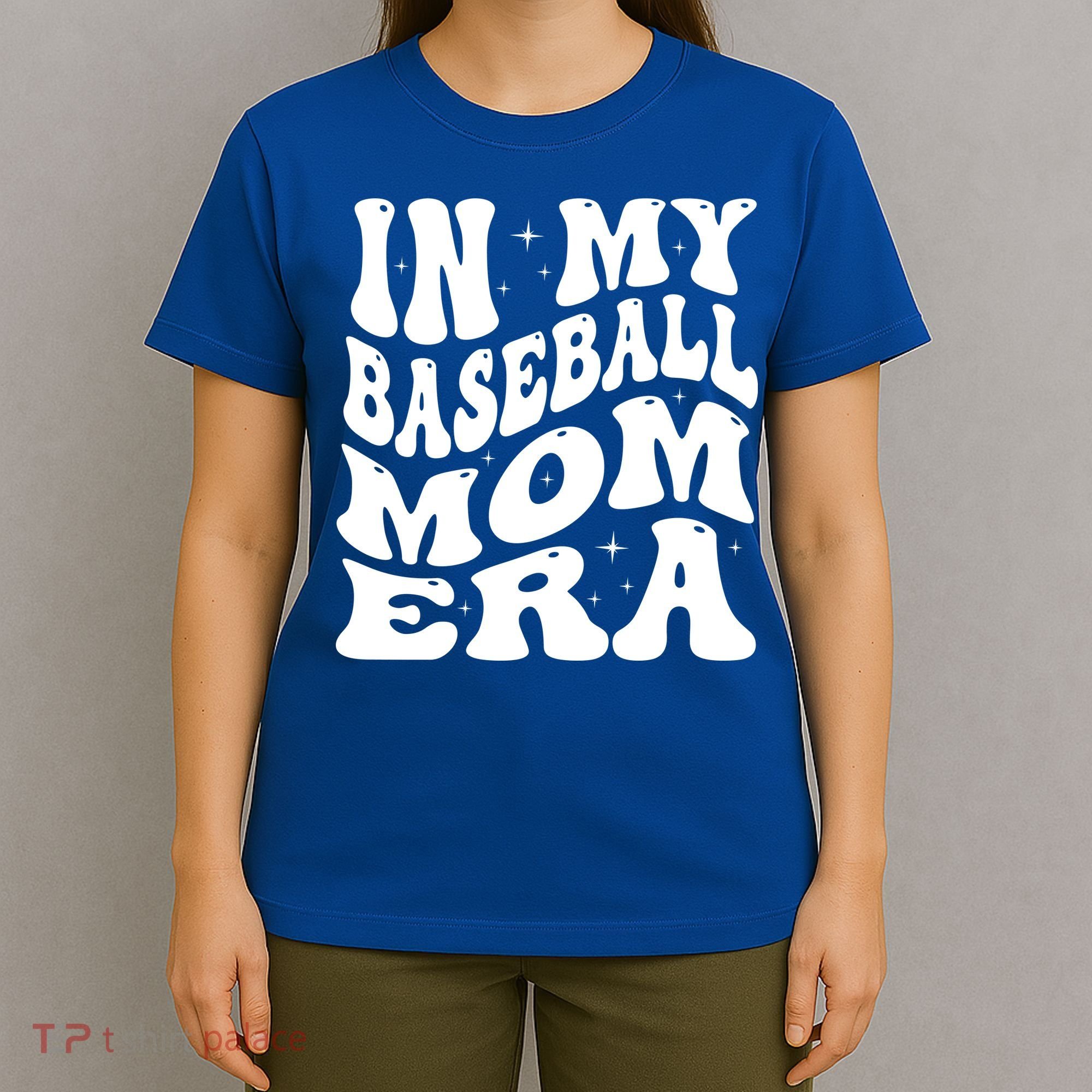 In My Baseball Mom Era Groovy T-Shirt