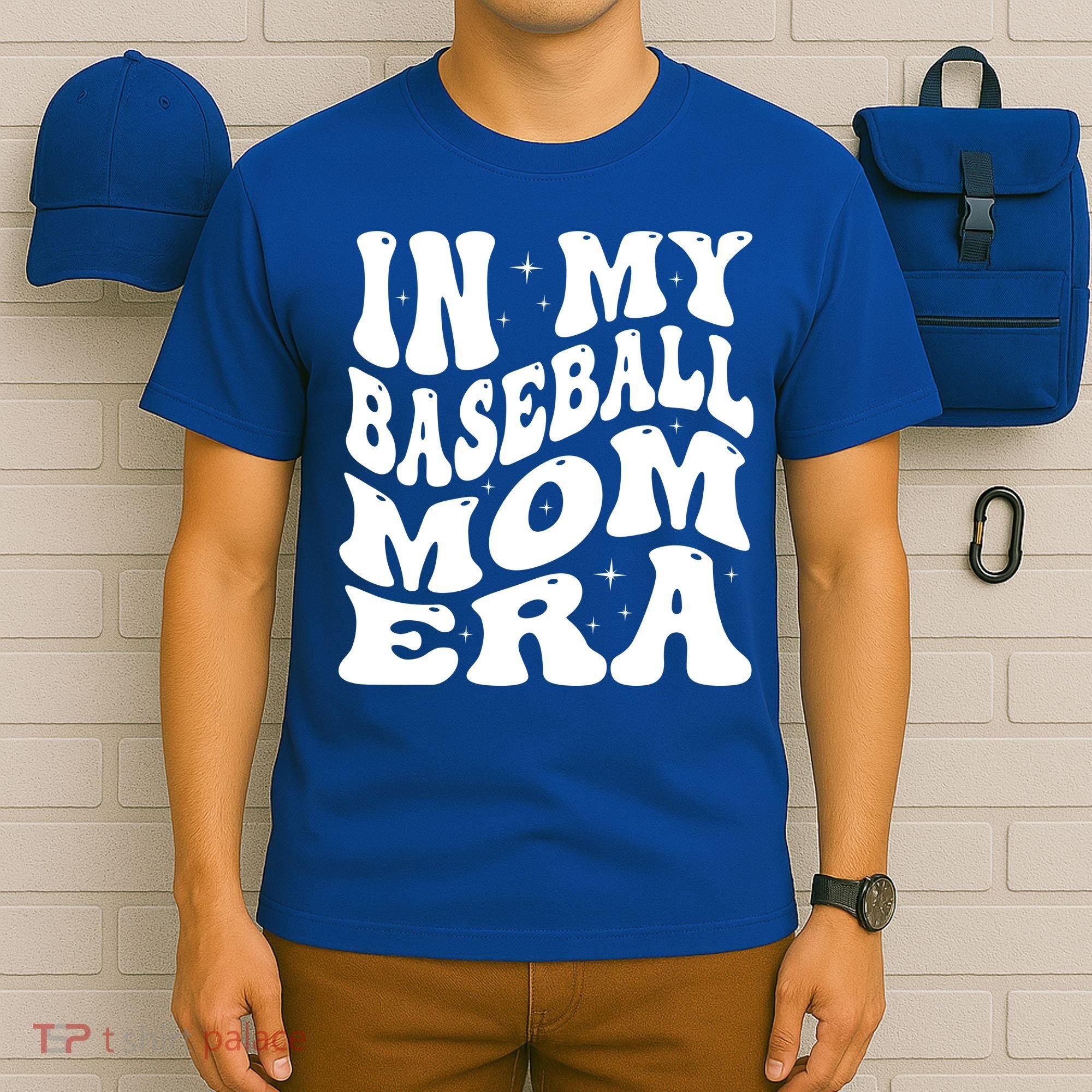 In My Baseball Mom Era Groovy T-Shirt