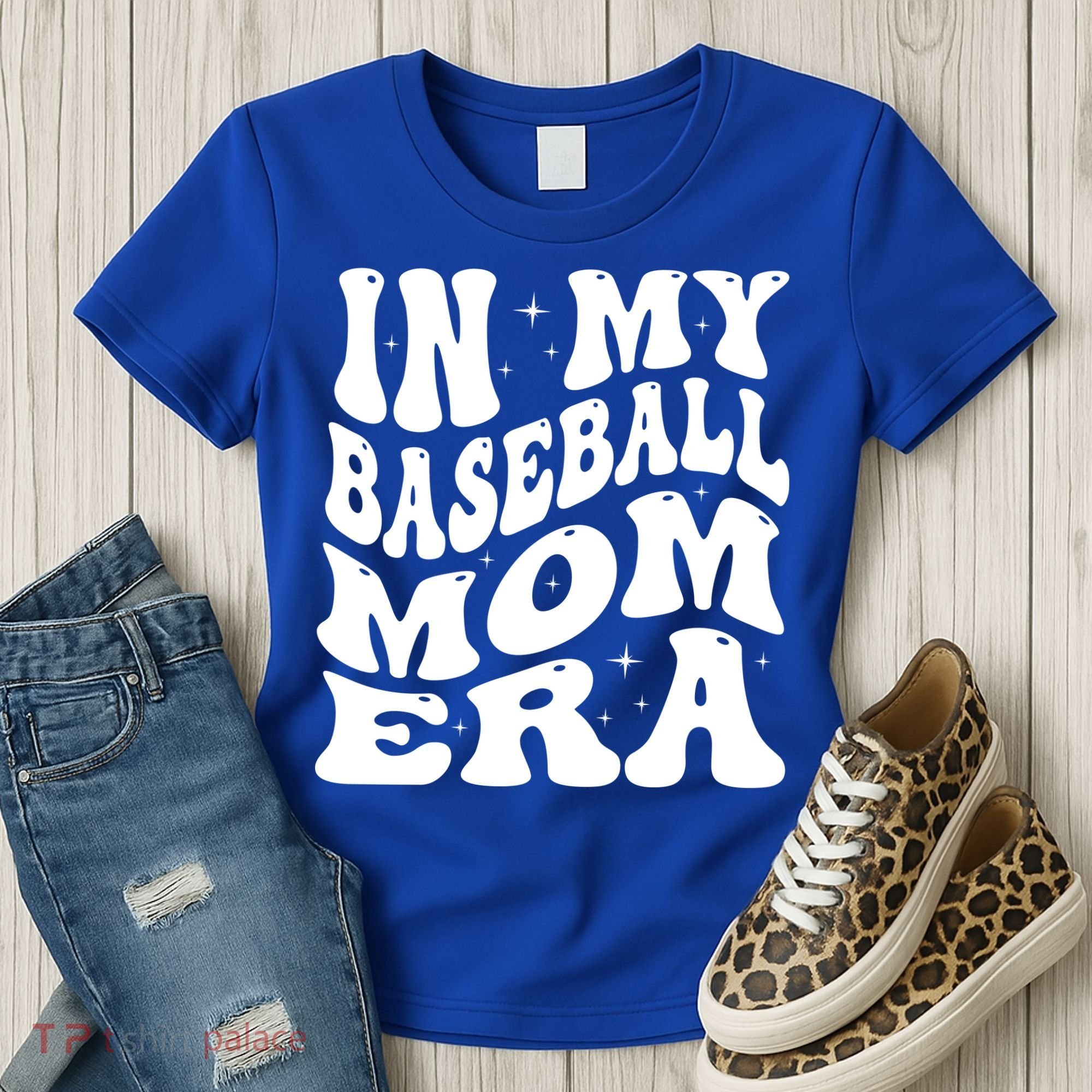 In My Baseball Mom Era Groovy Women's T-Shirt