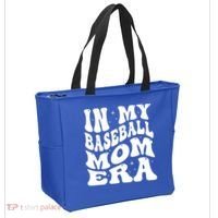 In My Baseball Mom Era Groovy Tote Bag thumb 2