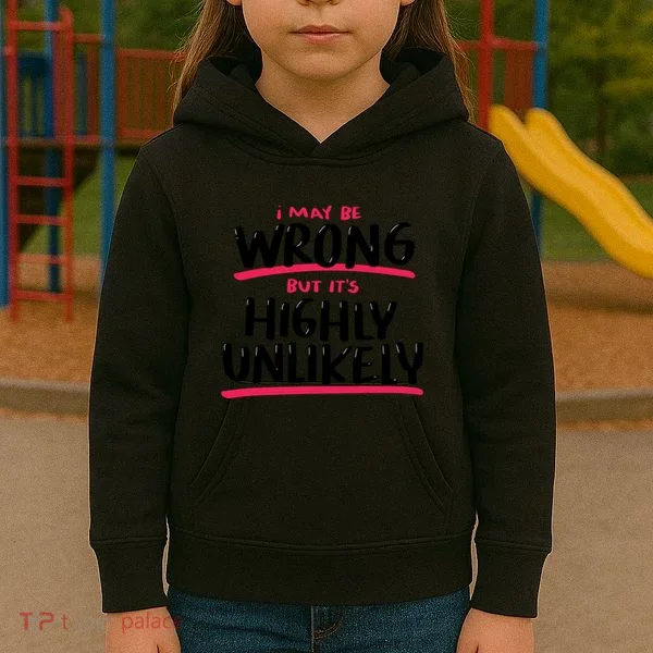 I May Be Wrong But It's Highly Unlikely Kids Hoodie