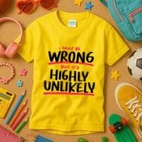 I May Be Wrong But It's Highly Unlikely Kids T-Shirt thumb 3