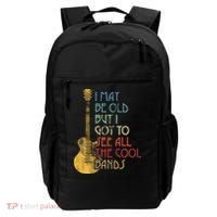 I May Be Old But I Got To See All The Cool Bands Retro Backpack thumb 0