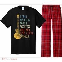 I May Be Old But I Got To See All The Cool Bands Retro Pajama Set thumb 0