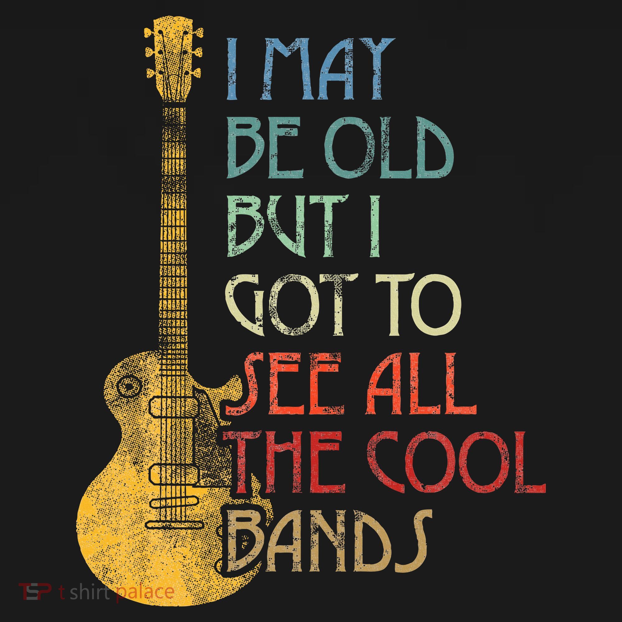I May Be Old But I Got To See All The Cool Bands Retro Ornament