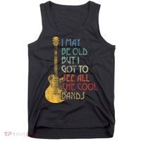 I May Be Old But I Got To See All The Cool Bands Retro Tank Top thumb 0