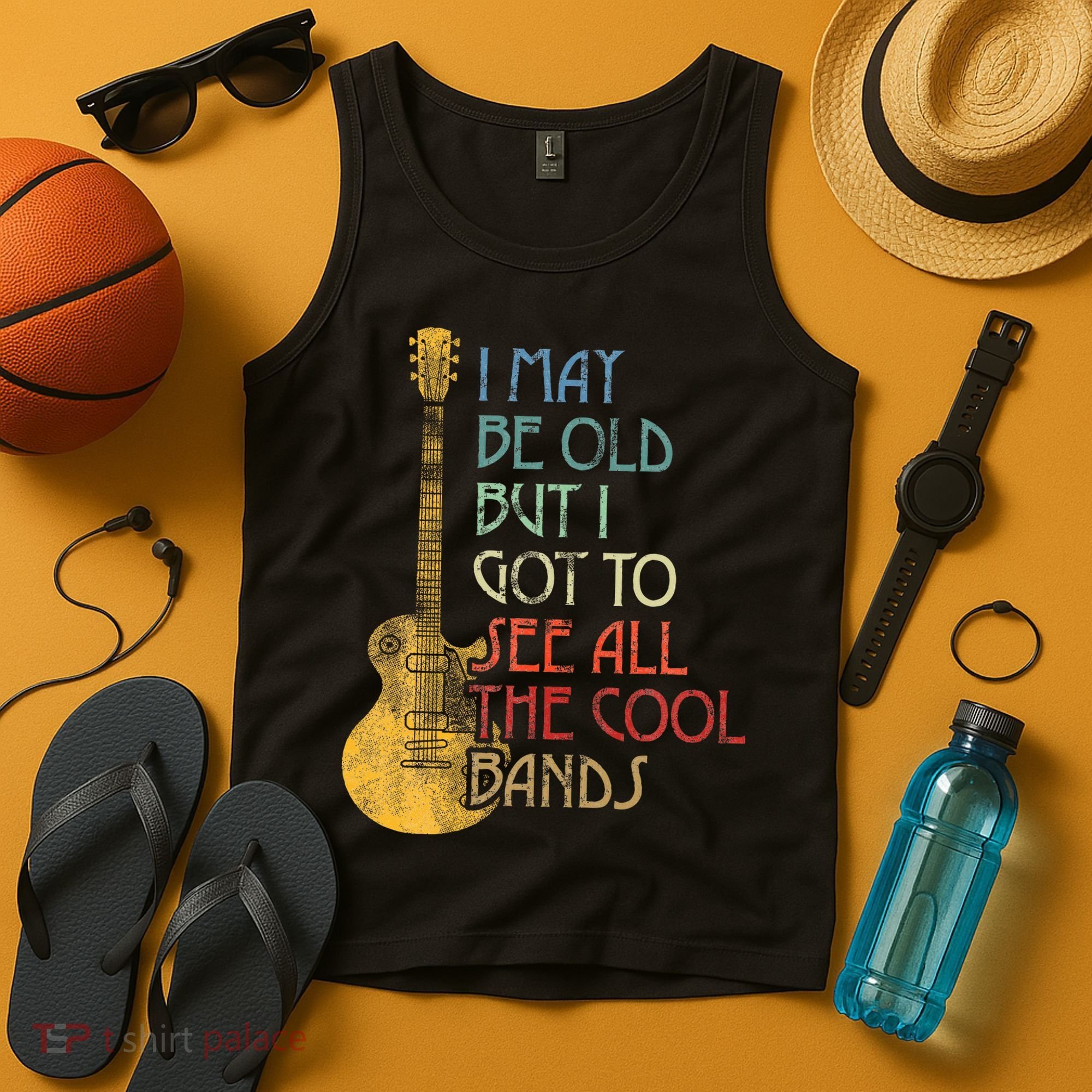 I May Be Old But I Got To See All The Cool Bands Retro Tank Top