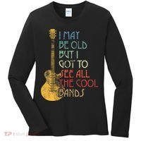 I May Be Old But I Got To See All The Cool Bands Retro Women's Long Sleeve Shirt thumb 0