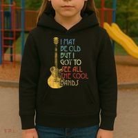 I May Be Old But I Got To See All The Cool Bands Retro Kids Hoodie thumb 3