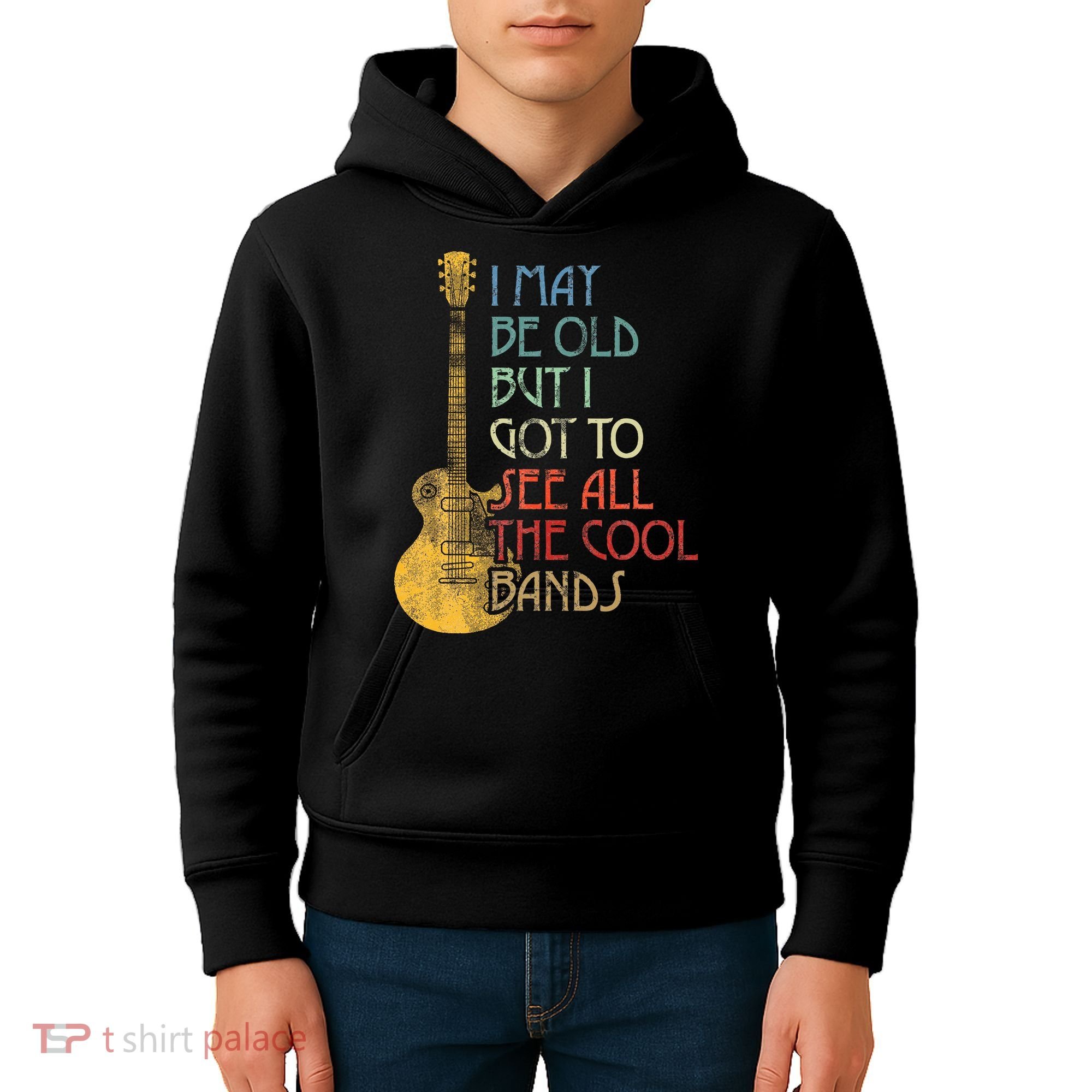 I May Be Old But I Got To See All The Cool Bands Retro Kids Hoodie