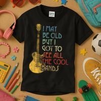 I May Be Old But I Got To See All The Cool Bands Retro Kids T-Shirt thumb 3