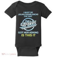 I Must Be Julian Casablancas The Way Got Her Asking Is This It Baby Bodysuit thumb 0
