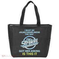 I Must Be Julian Casablancas The Way Got Her Asking Is This It Tote Bag thumb 0