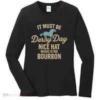 It Must Be Derby Day Women's Long Sleeve Shirt thumb 0