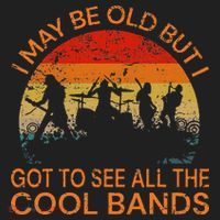 I May Be Old But I Got To See All The Cool Bands Golf Towel thumb 3